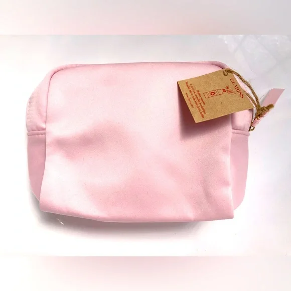 Clarins Bags New Clarins Makeup Bag Made From Recycled Bottlessatiny Baby Pink Poshmark